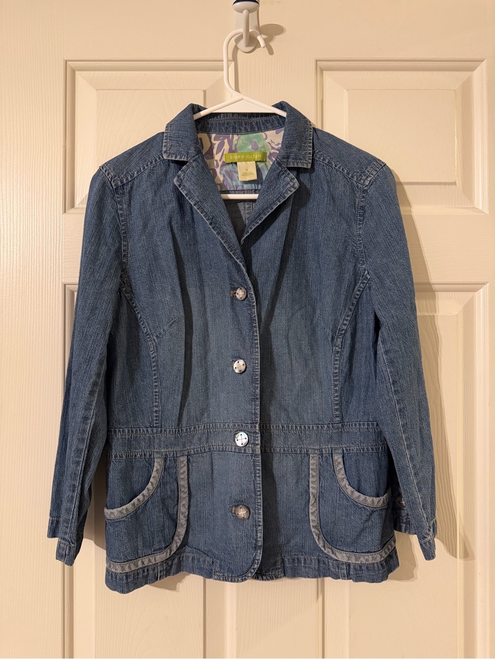 Sigrid Olsen Denim Blazer - size 6